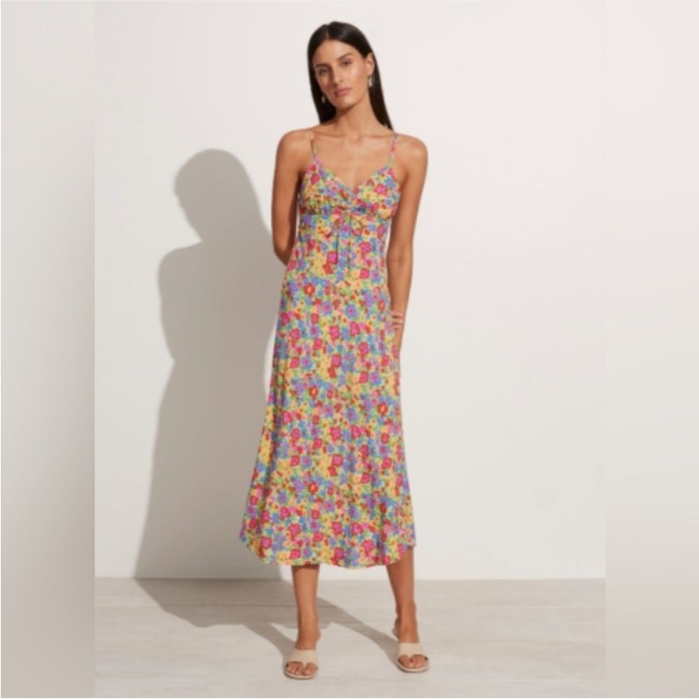 NWT Anthropologie Faithfull the Brand Shayna Midi Dress in La Fortuna Floral M - Picture 2 of 16